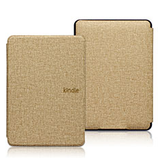 Amazon Kindle 6 inch用手帳型 布 スタンド L01 Amazon ゴールド