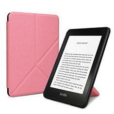 Amazon Kindle 6 inch用手帳型 レザーケース スタンド カバー L03 Amazon ピンク