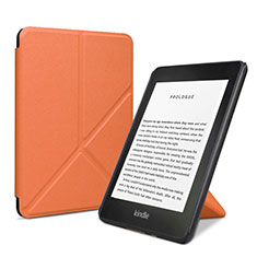 Amazon Kindle 6 inch用手帳型 レザーケース スタンド カバー L03 Amazon オレンジ