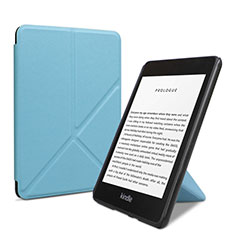Amazon Kindle 6 inch用手帳型 レザーケース スタンド カバー L03 Amazon ブルー