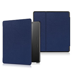 Amazon Kindle Oasis 7 inch用手帳型 レザーケース スタンド カバー L01 Amazon ネイビー