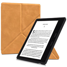 Amazon Kindle Oasis 7 inch用手帳型 レザーケース スタンド カバー L02 Amazon オレンジ