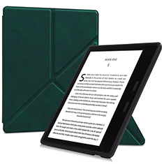 Amazon Kindle Oasis 7 inch用手帳型 レザーケース スタンド カバー L02 Amazon グリーン
