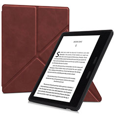 Amazon Kindle Oasis 7 inch用手帳型 レザーケース スタンド カバー L02 Amazon ブラウン