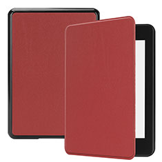 Amazon Kindle Paperwhite 6 inch用手帳型 レザーケース スタンド カバー Amazon ワインレッド