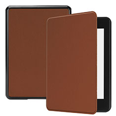 Amazon Kindle Paperwhite 6 inch用手帳型 レザーケース スタンド カバー Amazon ブラウン