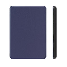 Amazon Kindle Paperwhite 6 inch用手帳型 レザーケース スタンド カバー L01 Amazon ネイビー