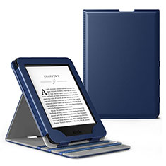Amazon Kindle Paperwhite 6 inch用手帳型 レザーケース スタンド カバー L03 Amazon ネイビー