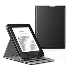 Amazon Kindle Paperwhite 6 inch用手帳型 レザーケース スタンド カバー L03 Amazon ブラック