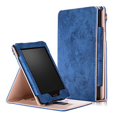 Amazon Kindle Paperwhite 6 inch用手帳型 レザーケース スタンド カバー L04 Amazon ネイビー