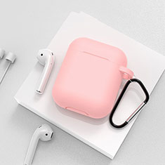 シリコン ケース 保護 収納 ズ用 Airpods 充電ボックス C02 アップル ピンク
