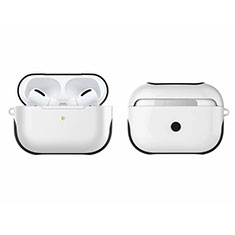 Apple AirPods Pro用ハイブリットバンパーケース プラスチック 兼シリコーン カバー U01 アップル ホワイト