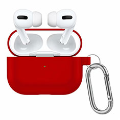 シリコン ケース 紛失防止 ズ用 AirPods Pro 充電ボックス アップル レッド