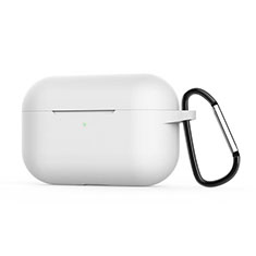 シリコン ケース 保護 収納 ズ用 AirPods Pro 充電ボックス C02 アップル ホワイト