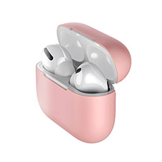 Apple AirPods Pro用360度 フルカバー極薄ソフトケース シリコンケース 耐衝撃 全面保護 バンパー S01 アップル ピンク