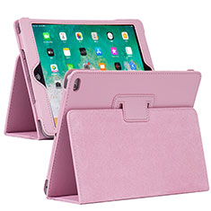 Apple iPad 10.2 (2020)用手帳型 レザーケース スタンド カバー L04 アップル ピンク