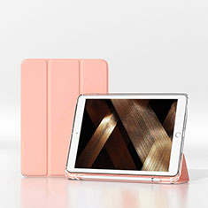 Apple iPad 10.2 (2020)用手帳型 レザーケース スタンド カバー H06 アップル ピンク
