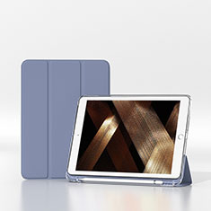 Apple iPad 10.2 (2020)用手帳型 レザーケース スタンド カバー H06 アップル ラベンダーグレー