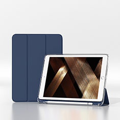 Apple iPad 10.2 (2020)用手帳型 レザーケース スタンド カバー H06 アップル ネイビー