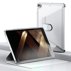 Apple iPad 10.2 (2020)用手帳型 レザーケース スタンド カバー H01 アップル グレー