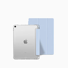 Apple iPad 10.2 (2020)用手帳型 レザーケース スタンド カバー P04 アップル ブルー