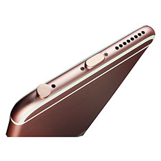 Apple iPad 10.2 (2020)用アンチ ダスト プラグ キャップ ストッパー Lightning USB J02 アップル ローズゴールド