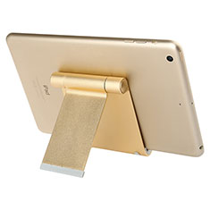 Apple iPad 10.2 (2020)用スタンドタイプのタブレット ホルダー ユニバーサル T27 アップル ゴールド