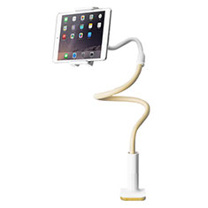 Apple iPad 10.2 (2020)用スタンドタイプのタブレット クリップ式 フレキシブル仕様 T34 アップル イエロー