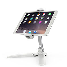 Apple iPad 10.2 (2020)用スタンドタイプのタブレット クリップ式 フレキシブル仕様 K08 アップル ホワイト