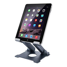 Apple iPad 2用スタンドタイプのタブレット クリップ式 フレキシブル仕様 K18 アップル ダークグレー
