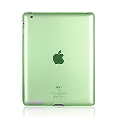 Apple iPad 3用極薄ソフトケース シリコンケース 耐衝撃 全面保護 クリア透明 アップル グリーン