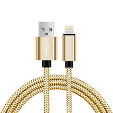 Apple iPad 4用USBケーブル 充電ケーブル L07 アップル ゴールド