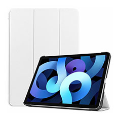 Apple iPad Air 10.9 (2020)用手帳型 レザーケース スタンド カバー L03 アップル ホワイト