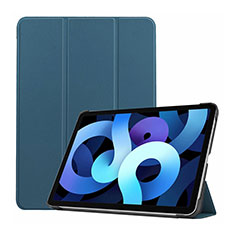 Apple iPad Air 10.9 (2020)用手帳型 レザーケース スタンド カバー L03 アップル ネイビー