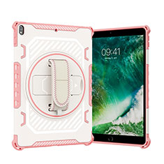 Apple iPad Air 3用ハイブリットバンパーケース スタンド プラスチック 兼シリコーン カバー L07 アップル ローズゴールド