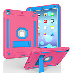 Apple iPad Air 3用ハイブリットバンパーケース スタンド プラスチック 兼シリコーン カバー YJ1 アップル ローズレッド