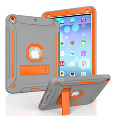 Apple iPad Air 3用ハイブリットバンパーケース スタンド プラスチック 兼シリコーン カバー YJ1 アップル オレンジ