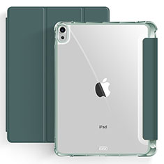 Apple iPad Air 4 10.9 (2020)用手帳型 レザーケース スタンド カバー H03 アップル モスグリー