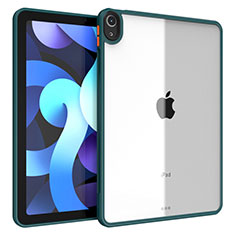 Apple iPad Air 4 10.9 (2020)用ハイブリットバンパーケース クリア透明 プラスチック カバー アップル グリーン