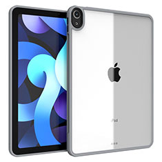 Apple iPad Air 4 10.9 (2020)用ハイブリットバンパーケース クリア透明 プラスチック カバー アップル ダークグレー