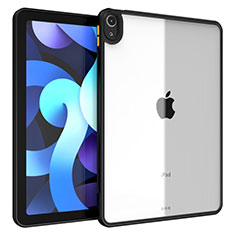 Apple iPad Air 4 10.9 (2020)用ハイブリットバンパーケース クリア透明 プラスチック カバー アップル ブラック