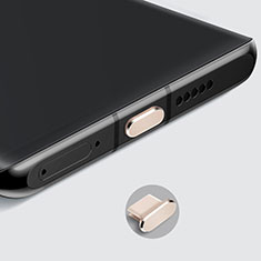 Apple iPad Air 5 10.9 (2022)用アンチ ダスト プラグ キャップ ストッパー USB-C Android Type-Cユニバーサル H08 アップル ゴールド