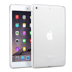 Apple iPad Mini 2用極薄ソフトケース シリコンケース 耐衝撃 全面保護 クリア透明 アップル ホワイト
