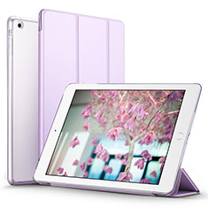 Apple iPad Mini 2用手帳型 レザーケース スタンド L07 アップル パープル