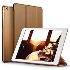 Apple iPad Mini 2用手帳型 レザーケース スタンド L06 アップル ブラウン