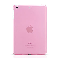 Apple iPad Mini 3用極薄ケース クリア透明 プラスチック アップル ピンク