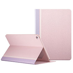 Apple iPad Mini 4用手帳型 レザーケース スタンド L03 アップル ピンク