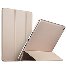 Apple iPad Mini 4用手帳型 レザーケース スタンド L08 アップル ゴールド