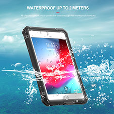 Apple iPad Mini 4用完全防水ケース ハイブリットバンパーカバー 高級感 手触り良い 360度 W01 アップル ブラック
