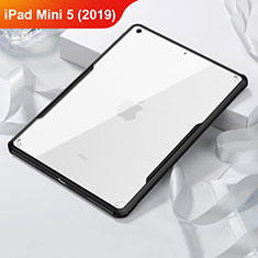 Apple iPad Mini 5 (2019)用ハイブリットバンパーケース クリア透明 プラスチック 鏡面 アップル ブラック